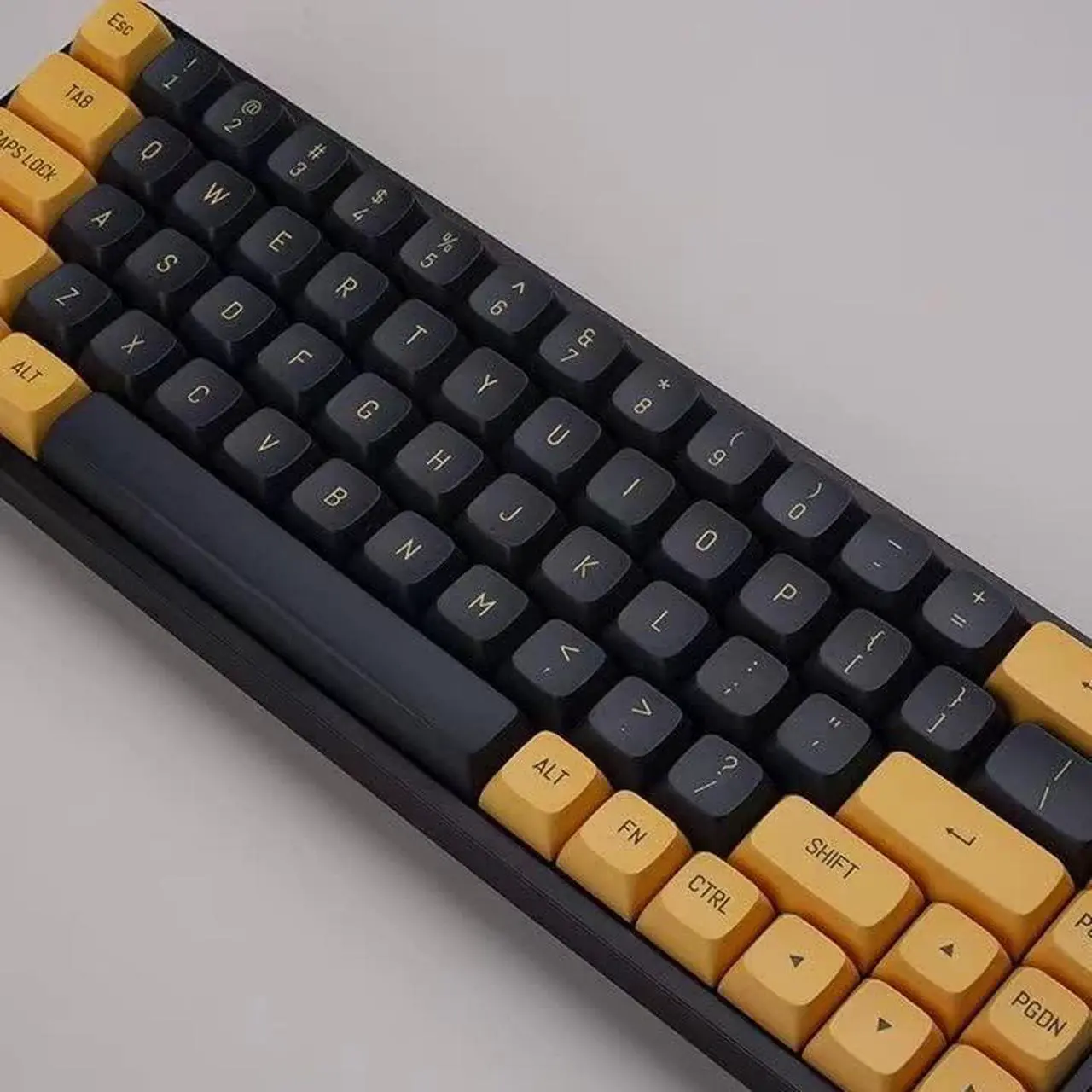Alt view image 3 of 5 - daixiahu Black and Gold Futuristic keycaps PBT Injection molding 148 Keys Ball Cap CSA Height Customized Personality Adapt to 61/64/68/71/82/84/87/96/98/104/108 Key Positions