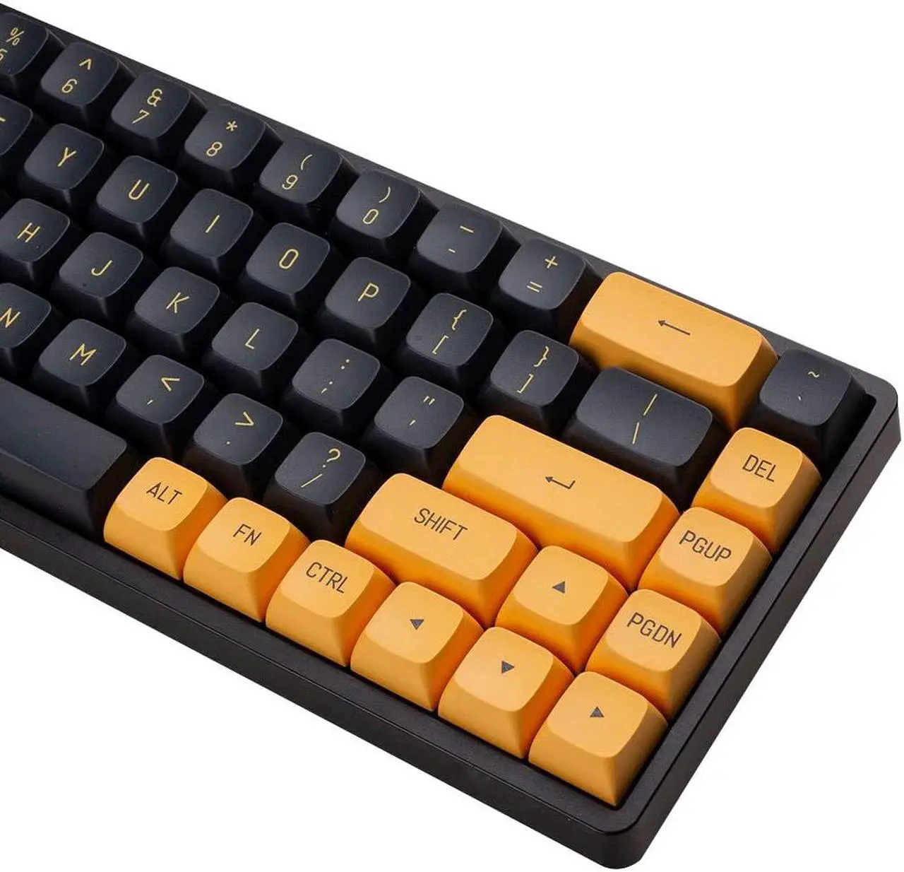Alt view image 4 of 5 - daixiahu Black and Gold Futuristic keycaps PBT Injection molding 148 Keys Ball Cap CSA Height Customized Personality Adapt to 61/64/68/71/82/84/87/96/98/104/108 Key Positions