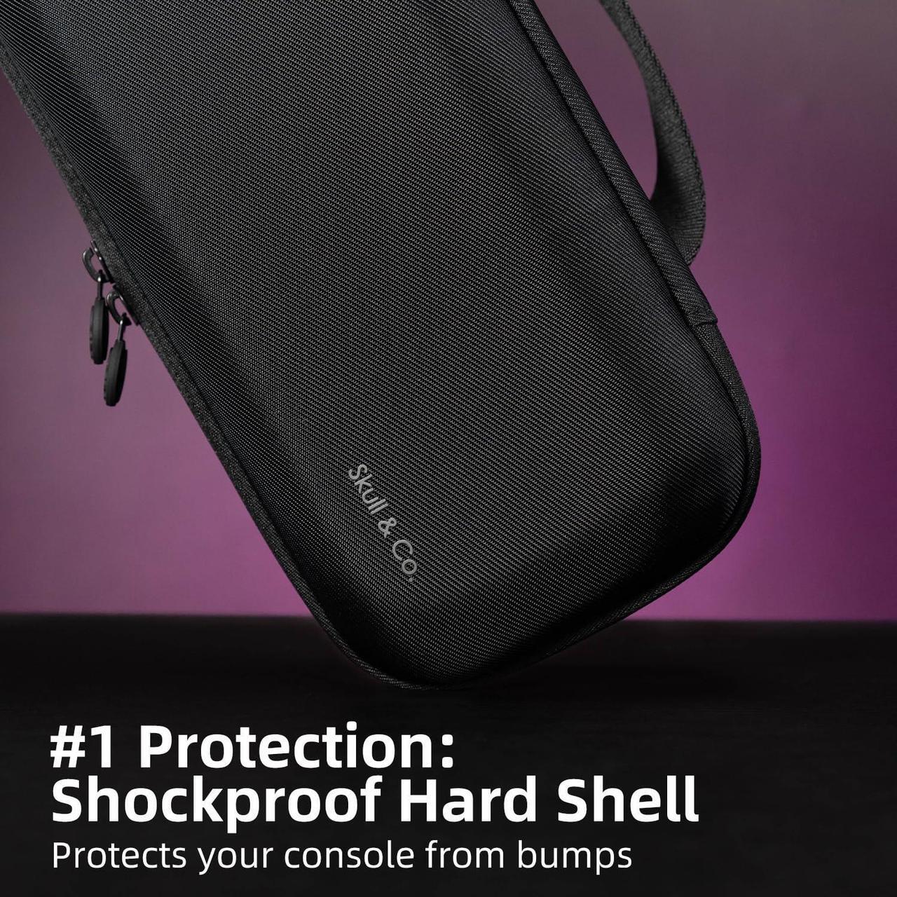 Alt view image 2 of 5 - Skull & Co. MaxCarry Hard Carrying Case for Steam Deck, ROG Ally & other Gaming Handhelds-Black