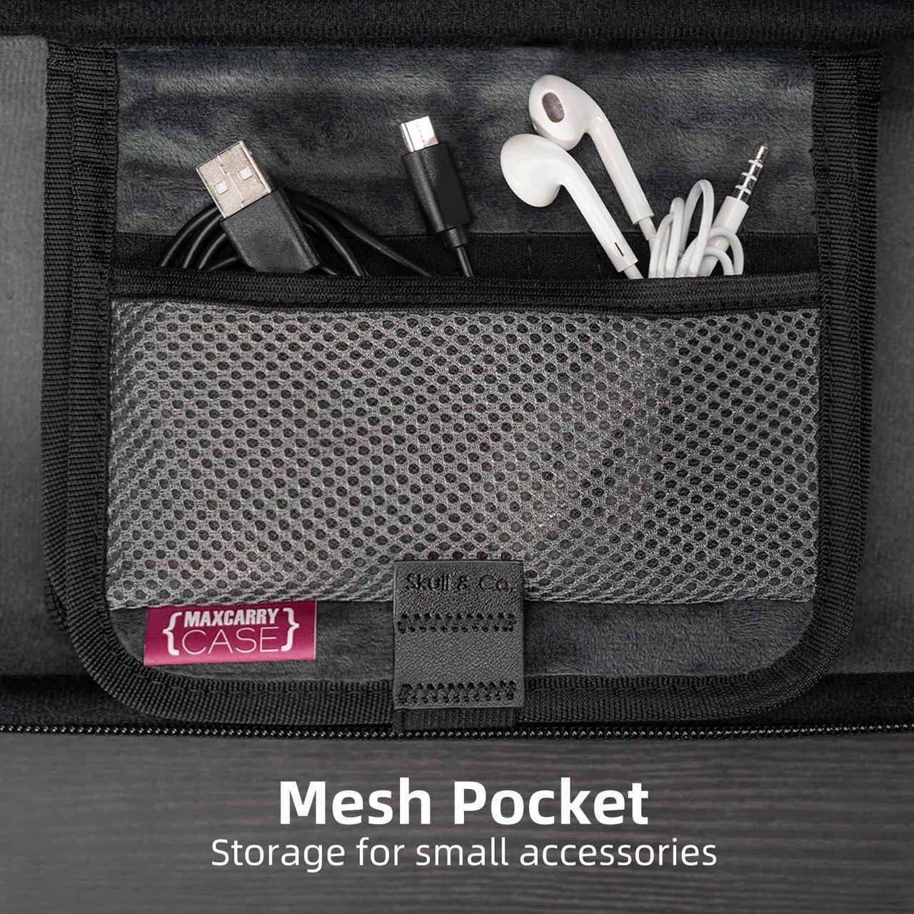 Alt view image 5 of 5 - Skull & Co. MaxCarry Hard Carrying Case for Steam Deck, ROG Ally & other Gaming Handhelds-Black
