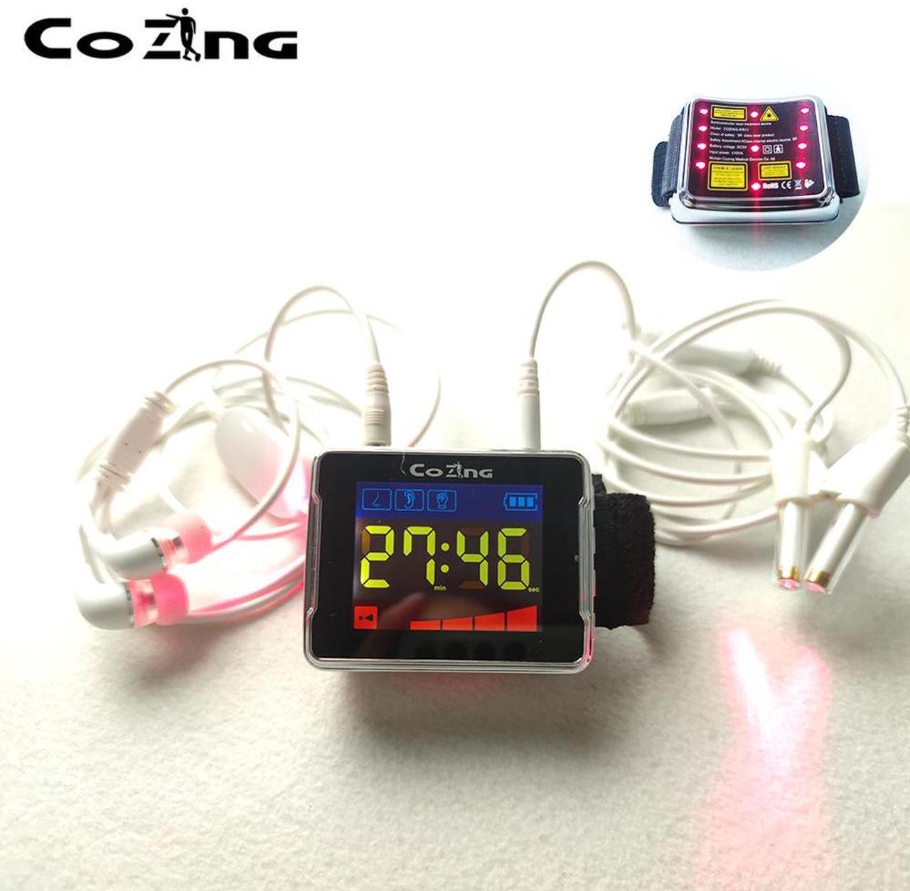 Alt view image 3 of 5 - COZING 650nm Cold Laser Watch Therapy Device Home Medical Tools Rhinitis For Hypertension, Hyperlipidemia