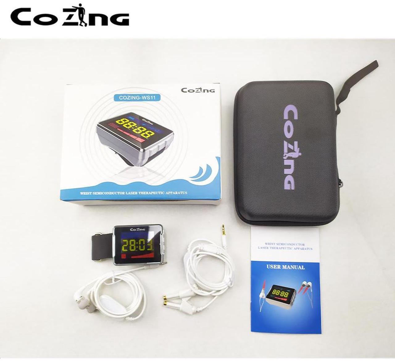 Alt view image 4 of 5 - COZING 650nm Cold Laser Watch Therapy Device Home Medical Tools Rhinitis For Hypertension, Hyperlipidemia