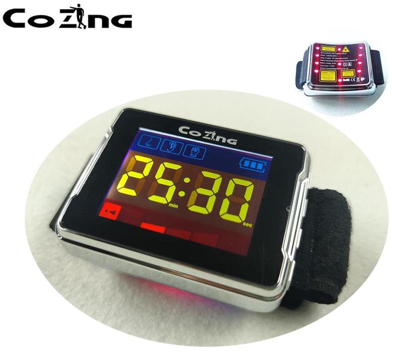 Alt view image 5 of 5 - COZING 650nm Cold Laser Watch Therapy Device Home Medical Tools Rhinitis For Hypertension, Hyperlipidemia