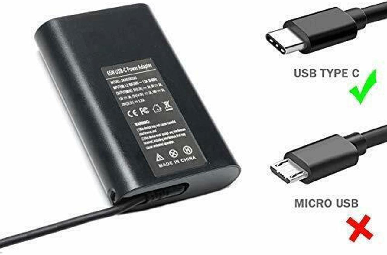Alt view image 5 of 7 - Laptop Charger Power Adapter for HP Spectre x360 13-ae010ca 13-ae011dx 13-ae012dx 13-ae013dx 13-ae014dx 13-ae015ca 13-ae015dx 13-ae020ca 13-ae030ca 13-ae040ca USB Type C AC Adapter Power Supply Cord