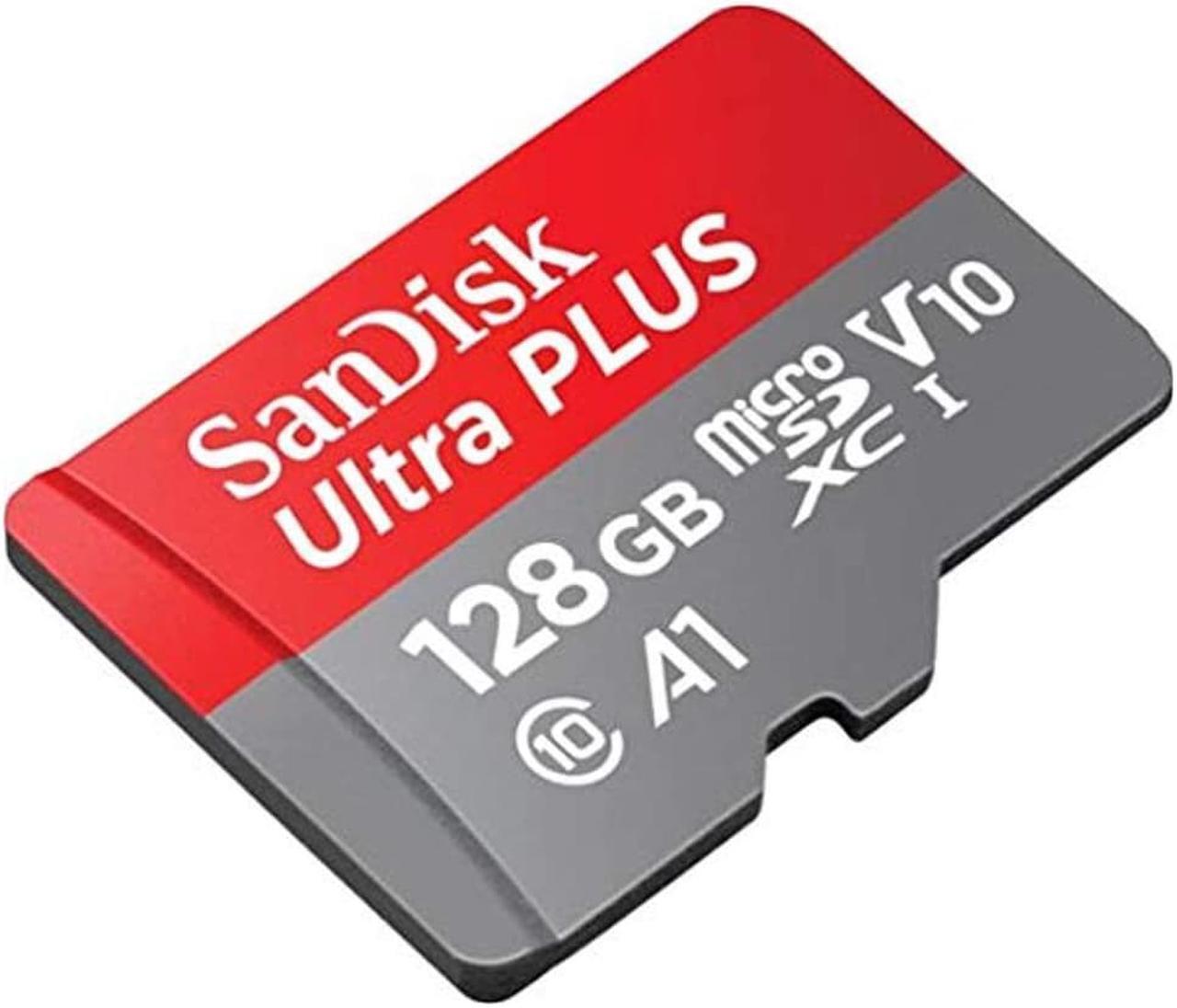 Alt view image 3 of 3 - Sandisk - Ultra Plus 128Gb Microsdxc Uhs-I Memory Card - 130Mb S, C10, U1, Full Hd, A1, Micro Sd Card - Sdsqua4-128G-Gn6Ma