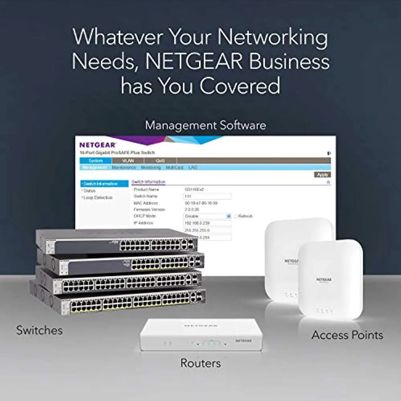 Alt view image 6 of 7 - 8-Port Poe Gigabit Ethernet Plus Switch (Gs108pev3)Managed, With 4 X Poe @ 53W, Desktop Or Wall Mount, And Limited Lifetime Protection