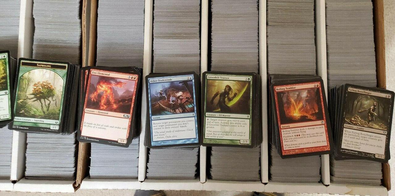Alt view image 4 of 5 - Magic The Gathering  MtG 1000 Bulk Card Lot Different Sets From MTG History C/U