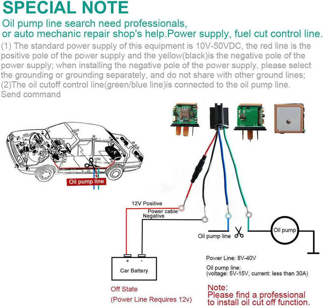 Alt view image 6 of 6 - Hidden Car Tracking Relay GPS Tracker Anti-theft Phone APP Text Kill Fuel Pump 1