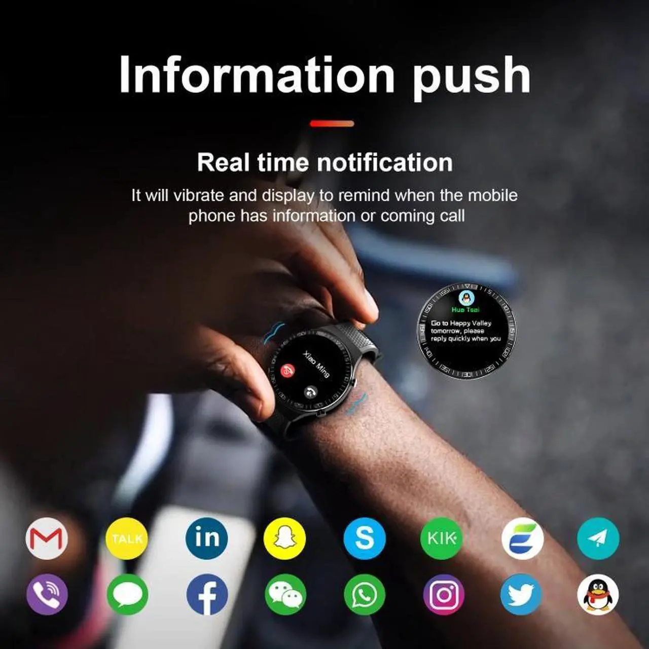 Alt view image 3 of 7 - M88 Smart Watch for Men, Support Heart Rate / Blood Pressure / Oxygen Monitoring & Sleep Monitoring & Sedentary Reminder (Silver)