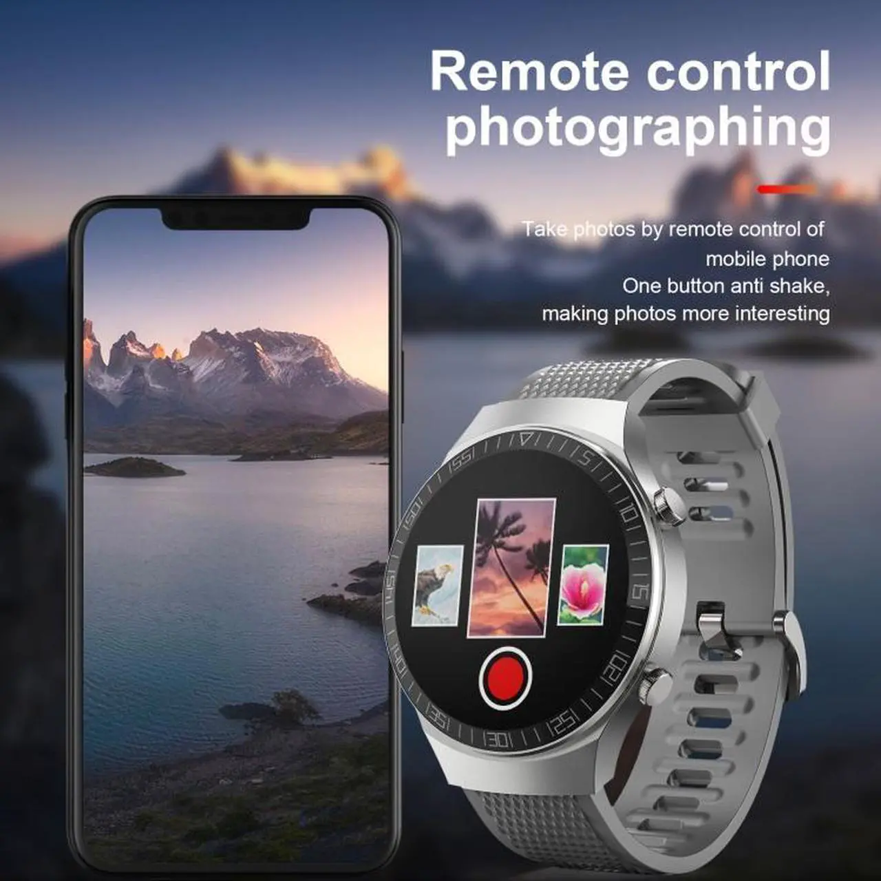 Alt view image 5 of 7 - M88 Smart Watch for Men, Support Heart Rate / Blood Pressure / Oxygen Monitoring & Sleep Monitoring & Sedentary Reminder (Silver)