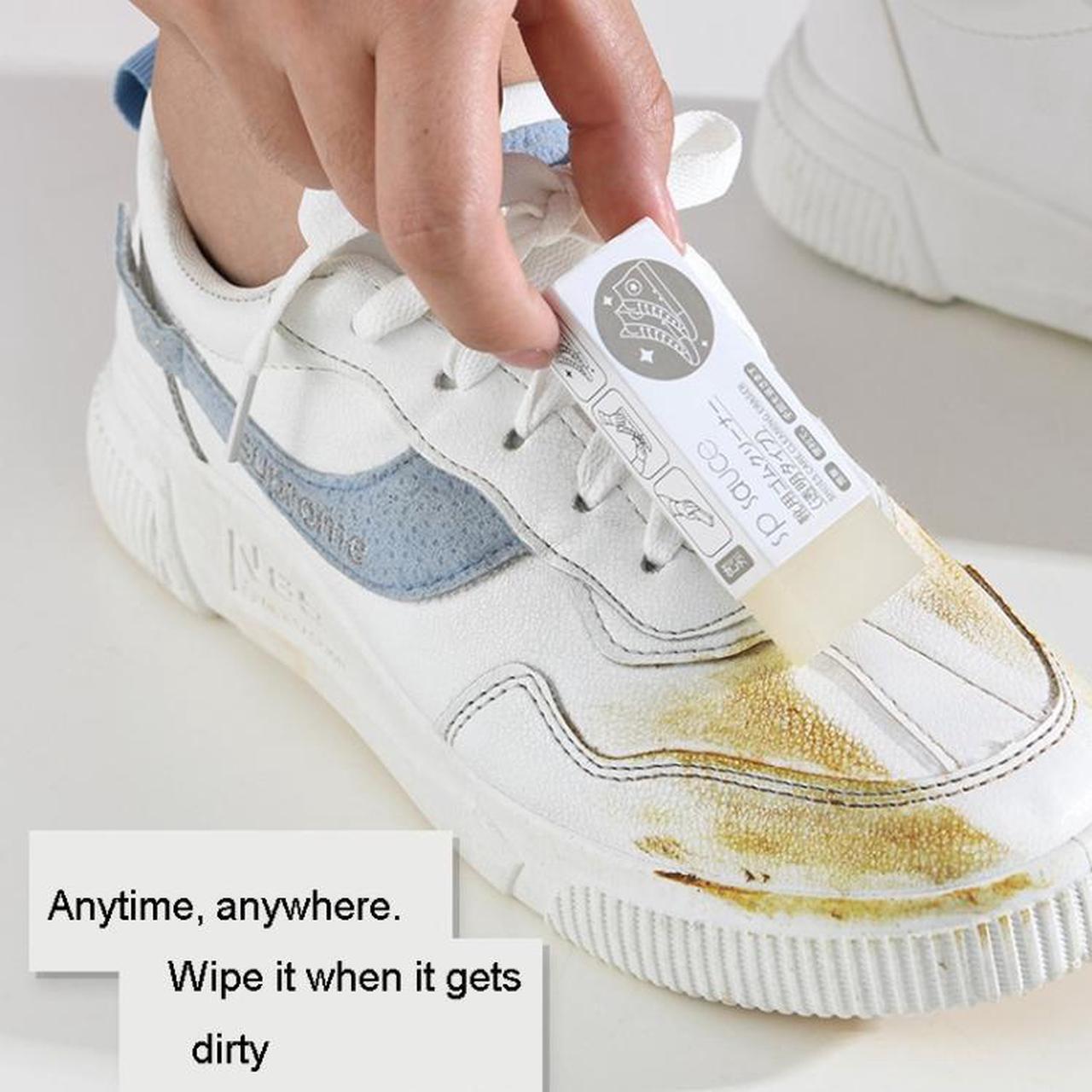 Alt view image 3 of 5 - Sp Sauce Sneaker Dry Cleaning Eraser Waterless Stain Removal Shoe Shine Cleaning Eraser (White)