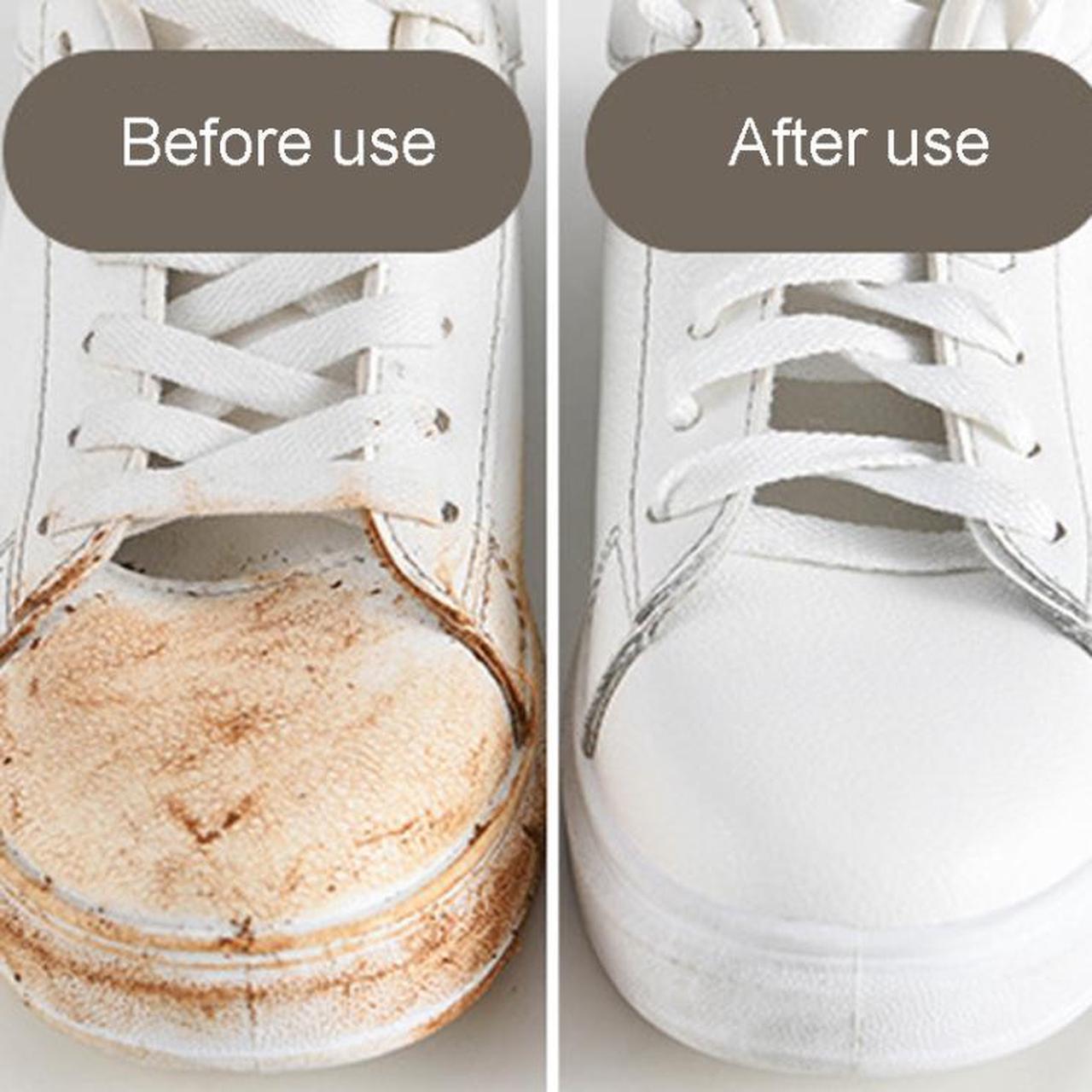 Alt view image 4 of 5 - Sp Sauce Sneaker Dry Cleaning Eraser Waterless Stain Removal Shoe Shine Cleaning Eraser (White)