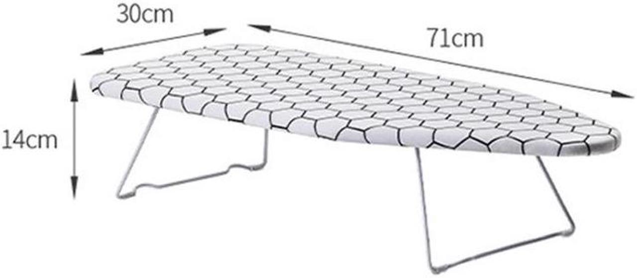 Alt view image 2 of 7 - FaSoLa Folding Ironing Board Home Reinforced Ironing Table Stand (White)