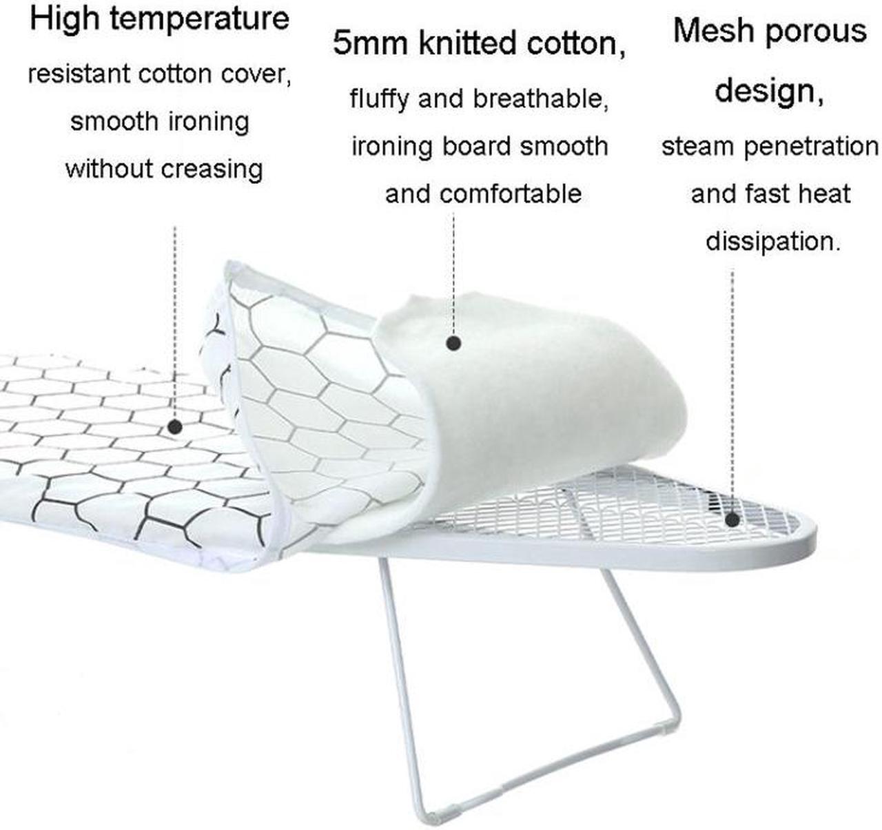 Alt view image 3 of 7 - FaSoLa Folding Ironing Board Home Reinforced Ironing Table Stand (White)