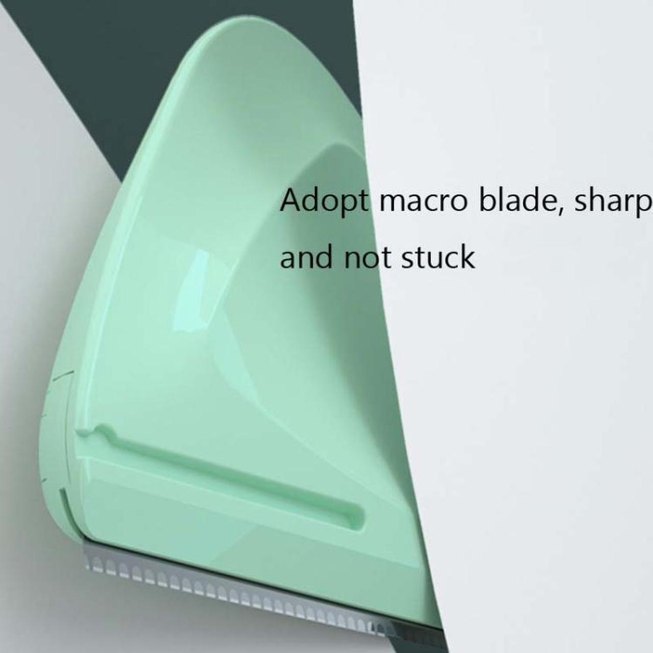 Alt view image 6 of 7 - 2 PCS/Box Small Triangular Eyebrow Trimmer 2 PCS Purple + Green (Purple + Green)
