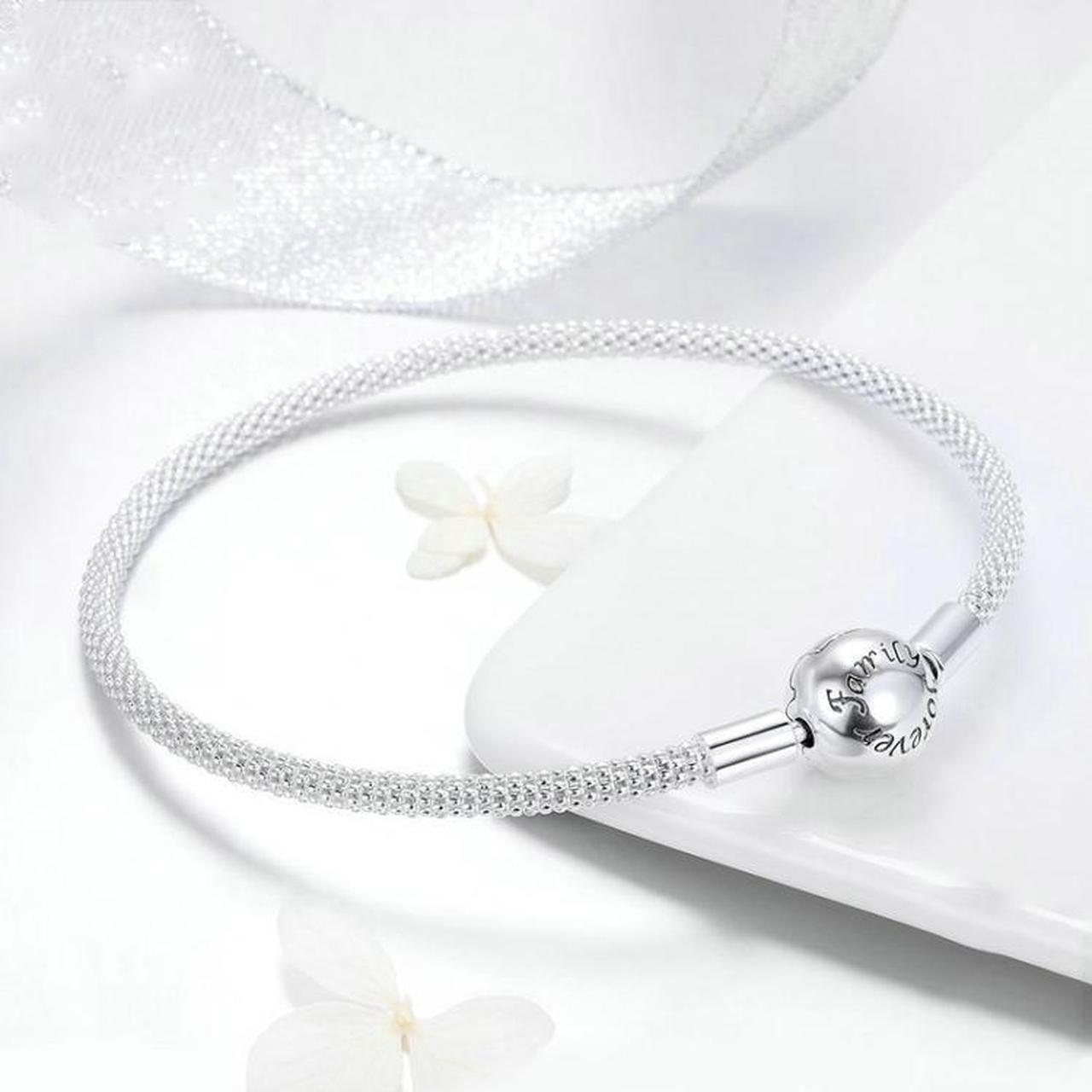 Main image of S925 Sterling Silver Personality Fashion Bracelet Eternal Love Bracelet (21cm)