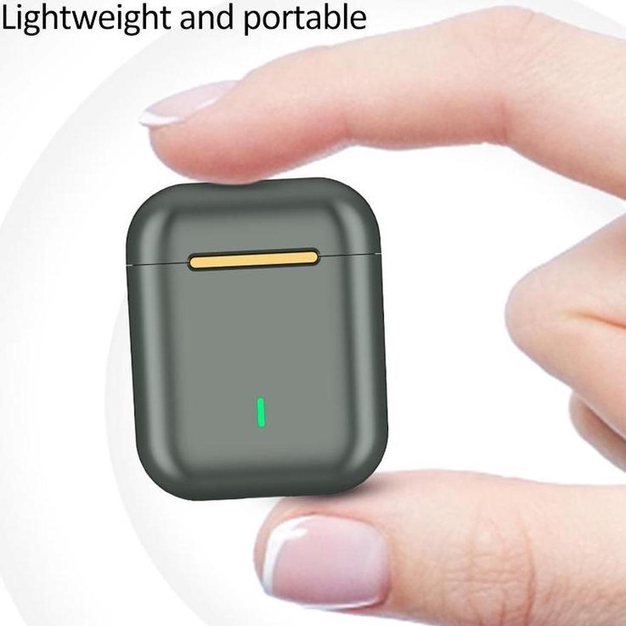 Alt view image 6 of 7 - J18 Bluetooth 5.0 TWS Wireless Binaural Bluetooth Earphone with Charging Box (Green)