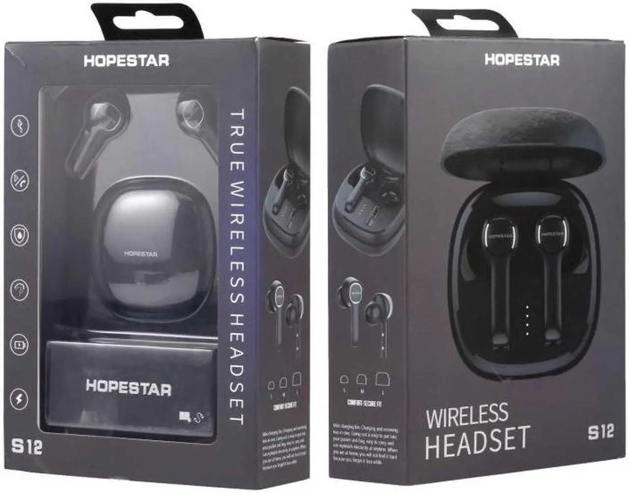 Alt view image 5 of 7 - HOPESTAR S12 Bluetooth 5.0 True Wireless Bluetooth Earphone (White)