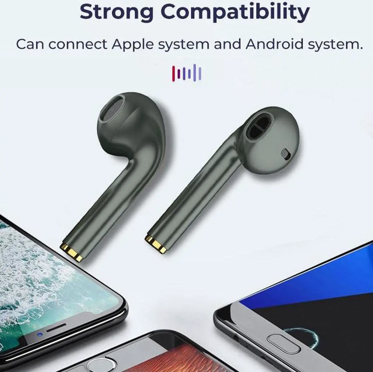 Alt view image 7 of 7 - T&G J18 Bluetooth 5.1 TWS Wireless Binaural Bluetooth Earphone with Charging Box (Black)