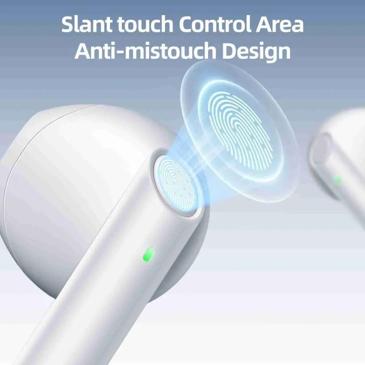 Alt view image 4 of 7 - JOYROOM JR-PB2 Jpods Series TWS Half In-ear Bluetooth Wireless Earphone (White)