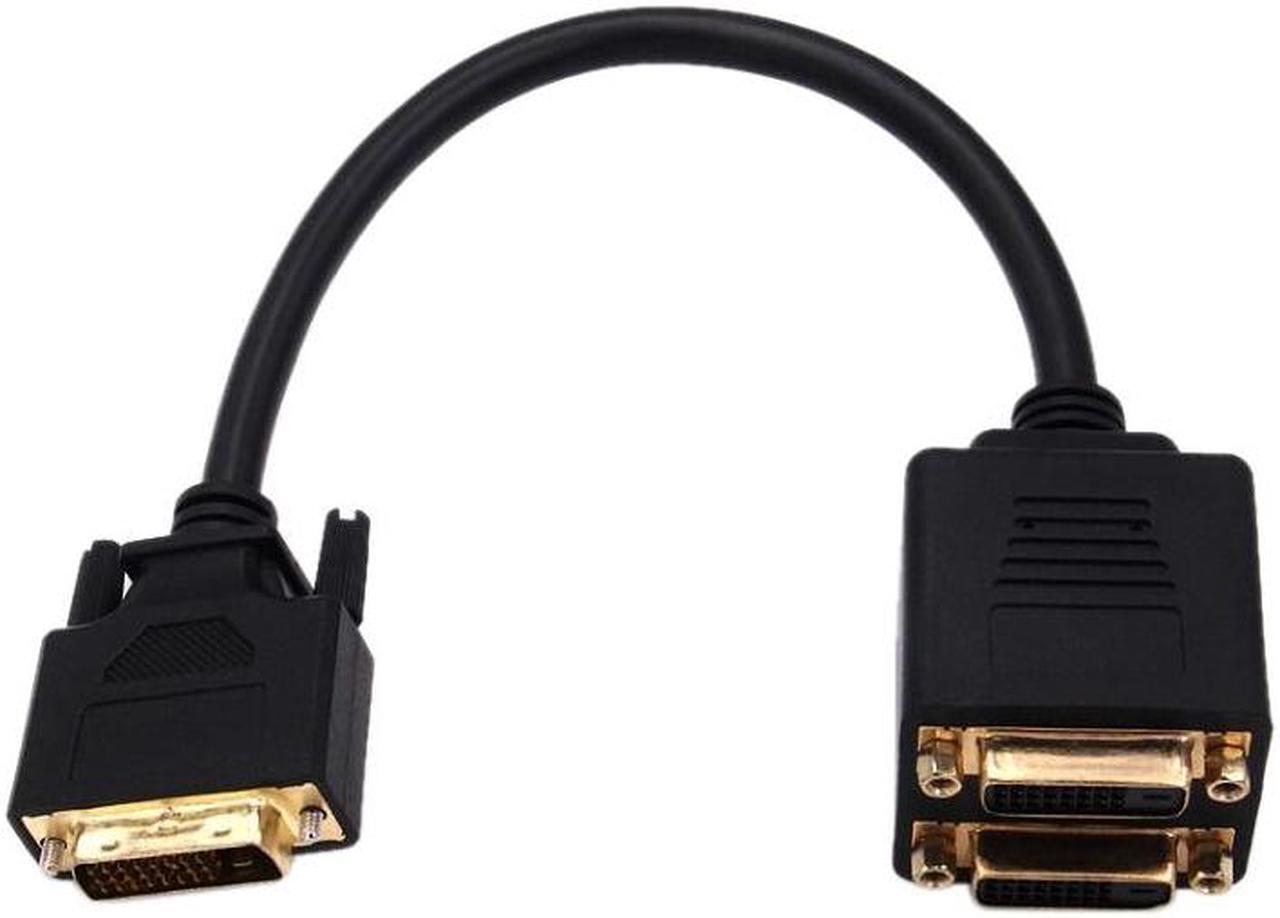 Alt view image 2 of 5 - 24+1 DVI Male to 2 DVI Female Cable Adapter, Length: 30cm
