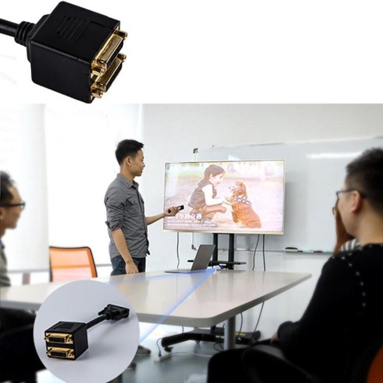 Alt view image 5 of 5 - 24+1 DVI Male to 2 DVI Female Cable Adapter, Length: 30cm