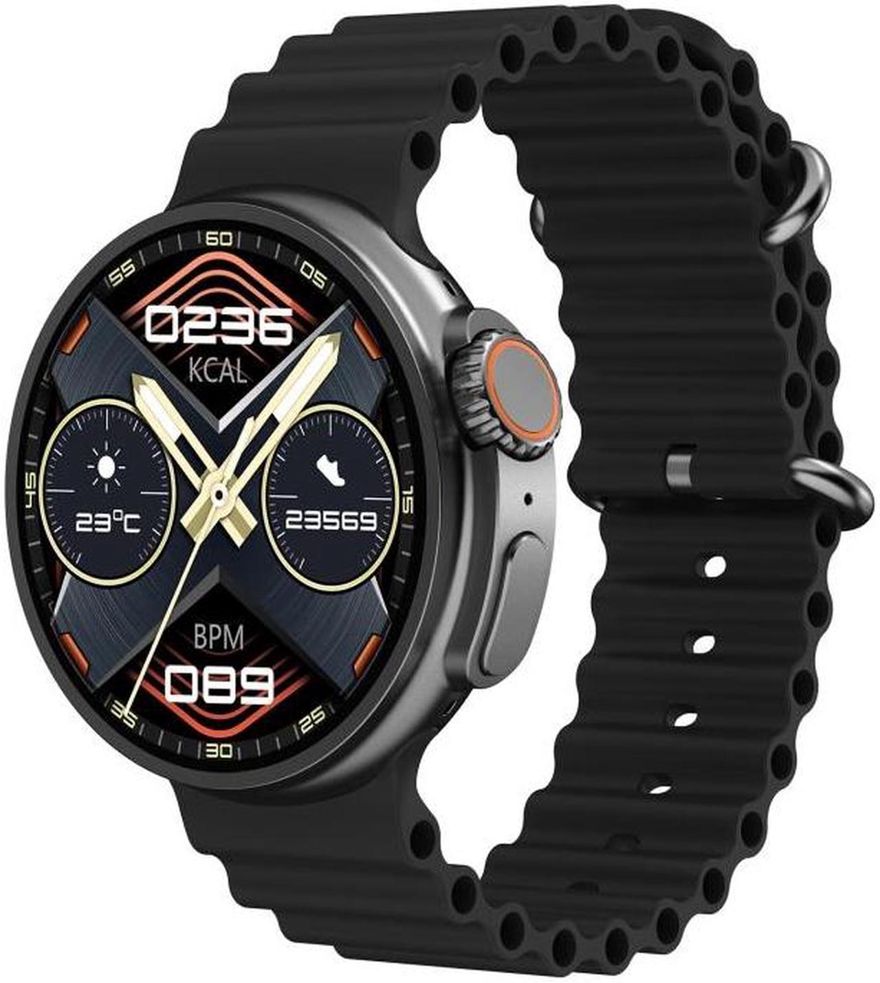 K9 Ultra Pro 1.39 inch Silicone Band IP67 Waterproof Smart Watch Support Bluetooth Call / NFC (Black)