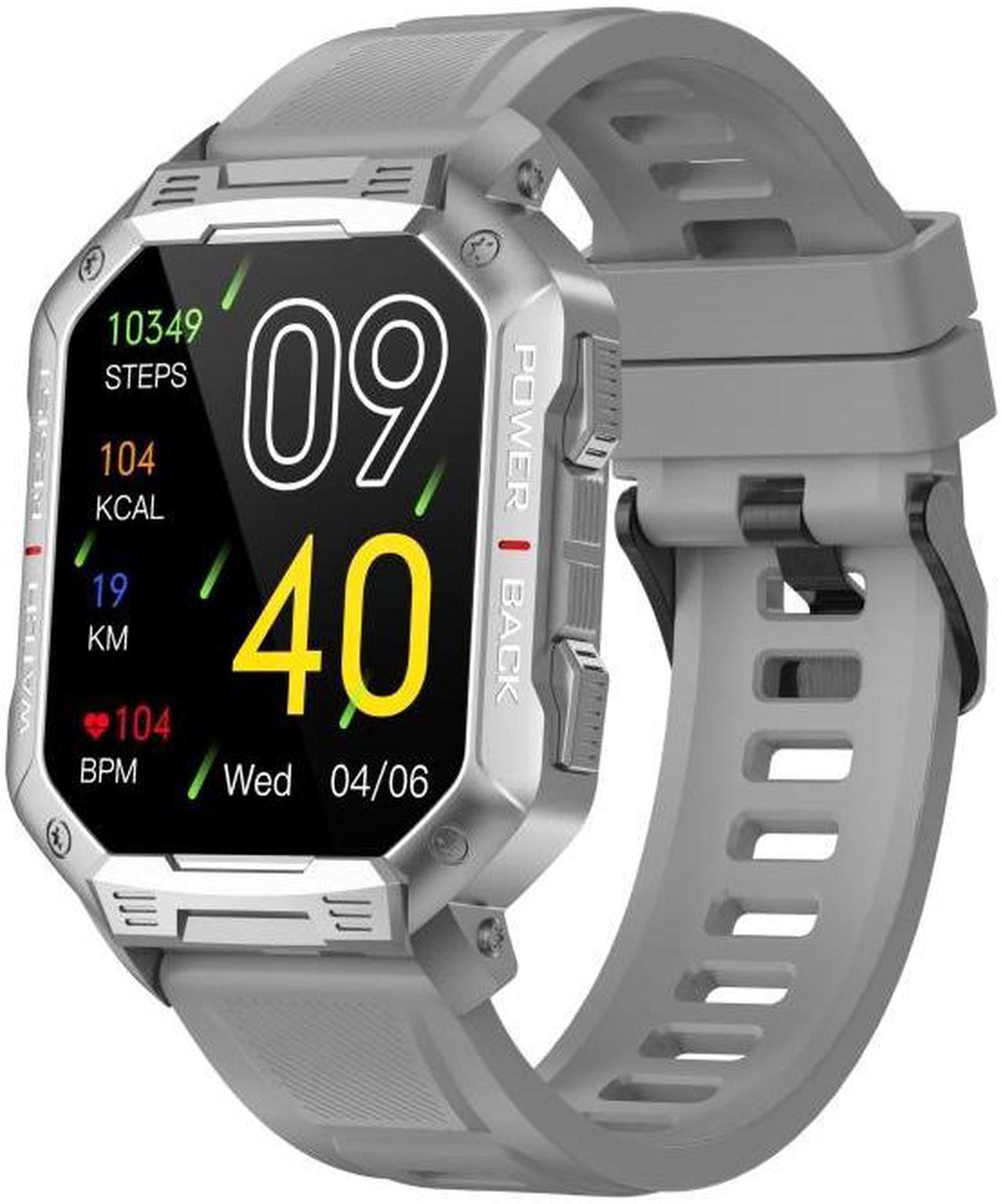 HAMTOD NX3 1.83 inch Smart Watch, Support Bluetooth Call / Sleep / Heart Rate / Blood Oxygen / Blood Pressure Monitoring (Grey)