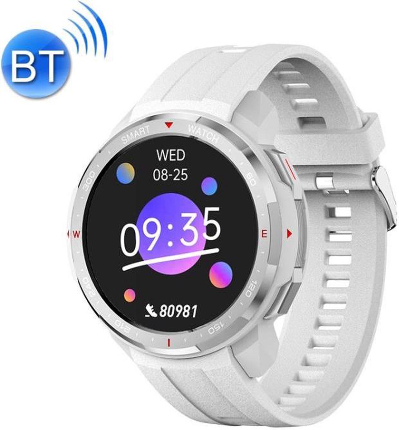 MT12 Smart Call Music Play Guide Step Smart Wireless Sports Watch (White)