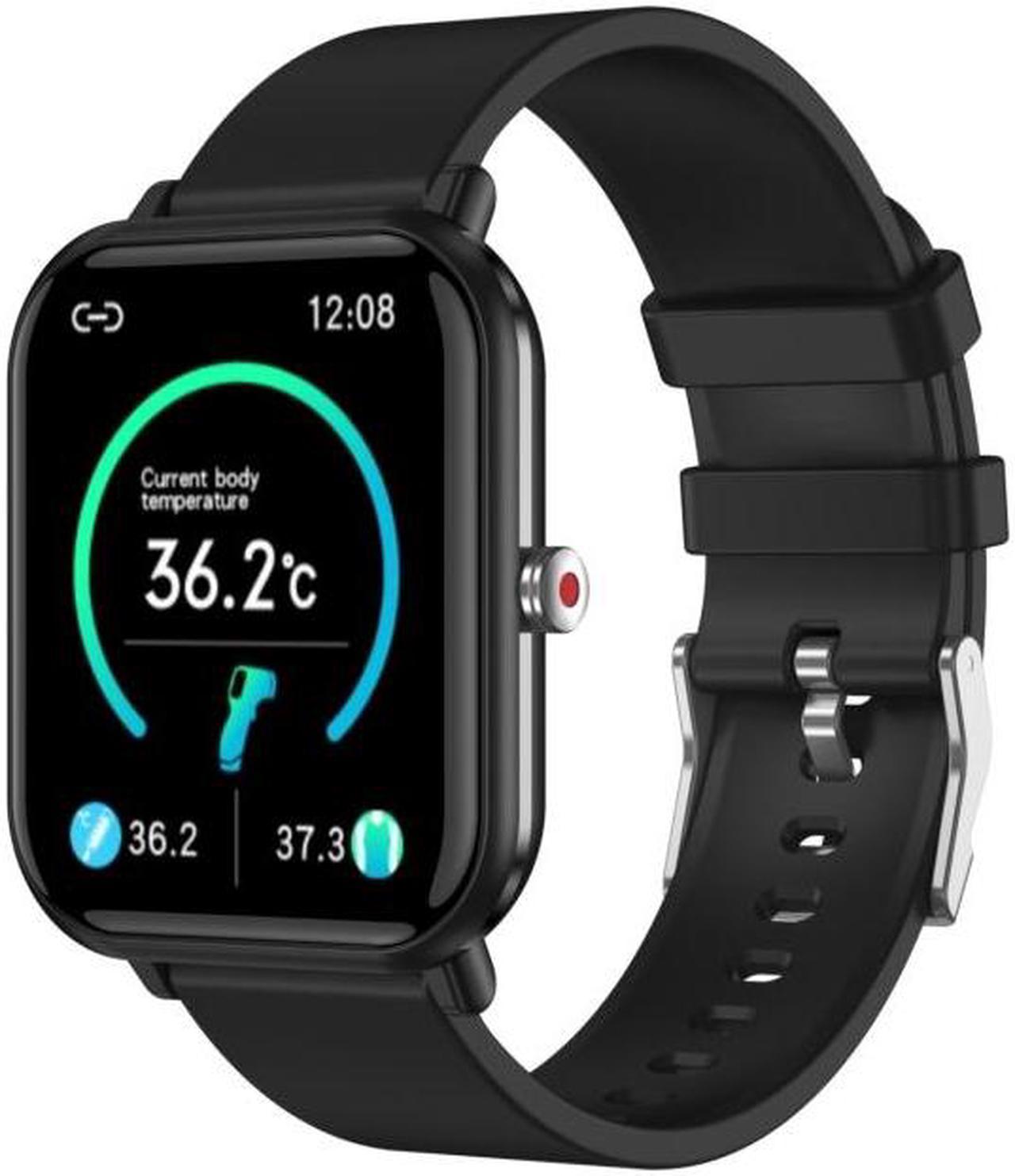 Q9 Pro 1.7 inch TFT HD Screen Smart Watch, Support Body Temperature Monitoring/Heart Rate Monitoring (Black)