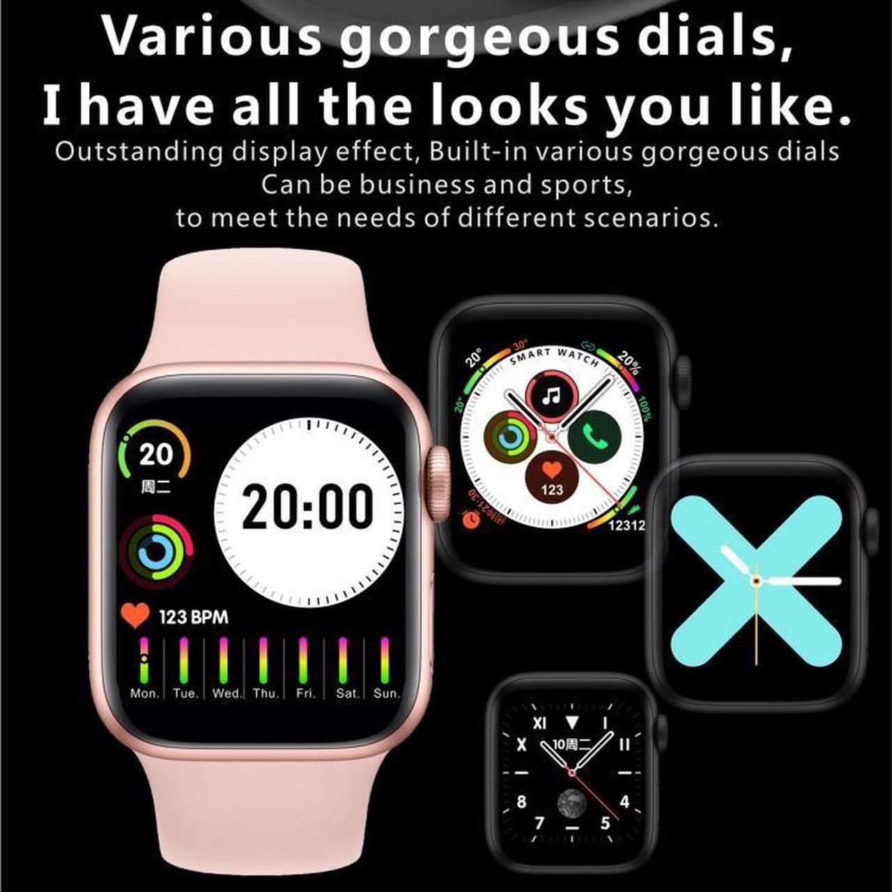 Alt view image 2 of 7 - H55Pro 1.4 inch TFT Screen Smart Bluetooth Watch, Support Sleep Monitor / Heart Rate Monitor / Blood Pressure Monitor, Style: Silicone Strap Style: Silicone Strap(Silver White) (Silver White