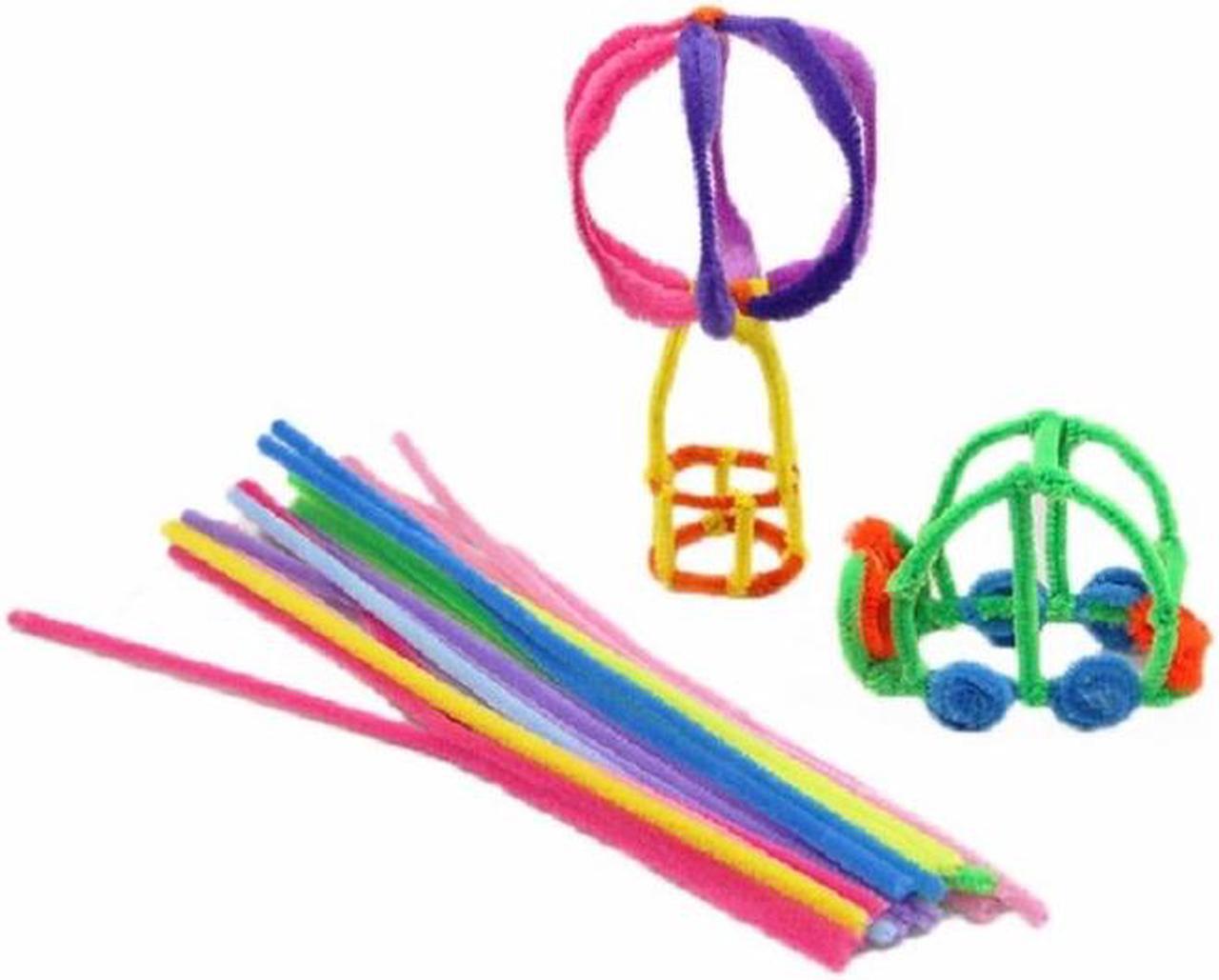 Alt view image 5 of 7 - 100 PCS Plush Stick Children Educational Toys Handmade Materials, Random Color Delivery