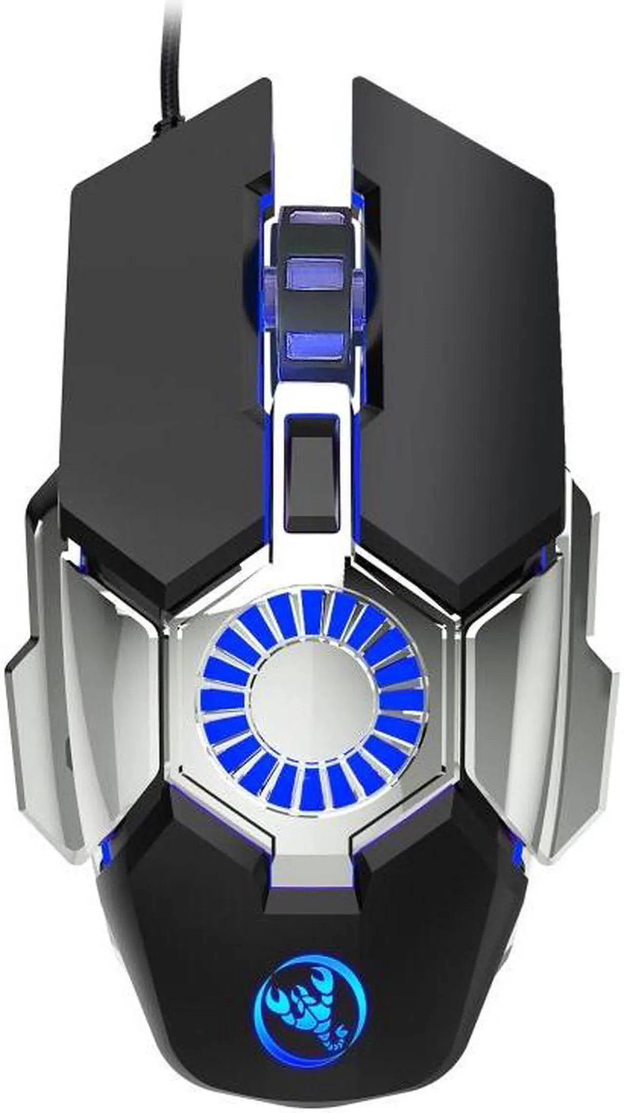 Main image of HXSJ J700 Colorful Lighting Programmable E-sports Gaming Wired Mouse