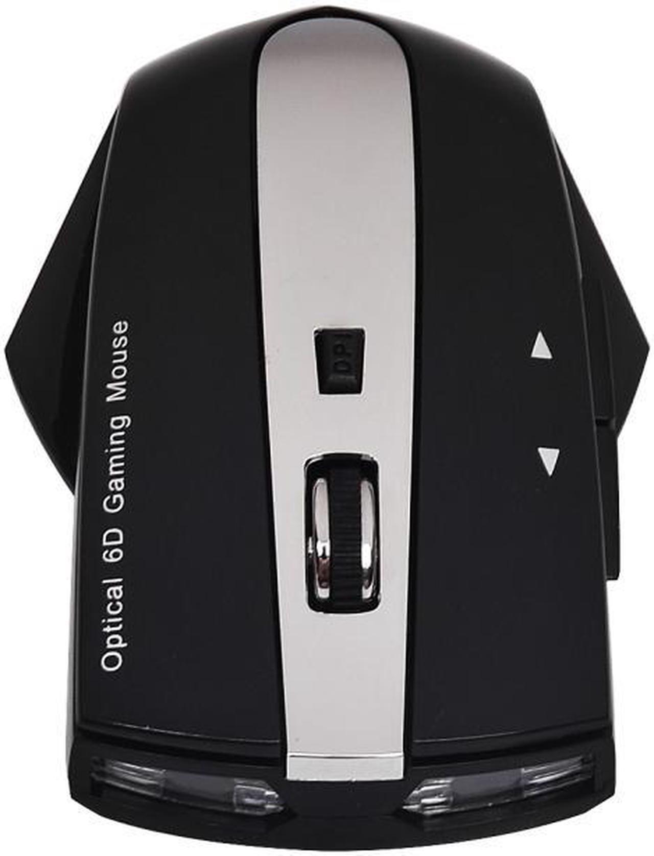 Alt view image 3 of 6 - MZ-011 2.4GHz 1600DPI Wireless Rechargeable Optical Mouse with HUB Function (Black Silver)
