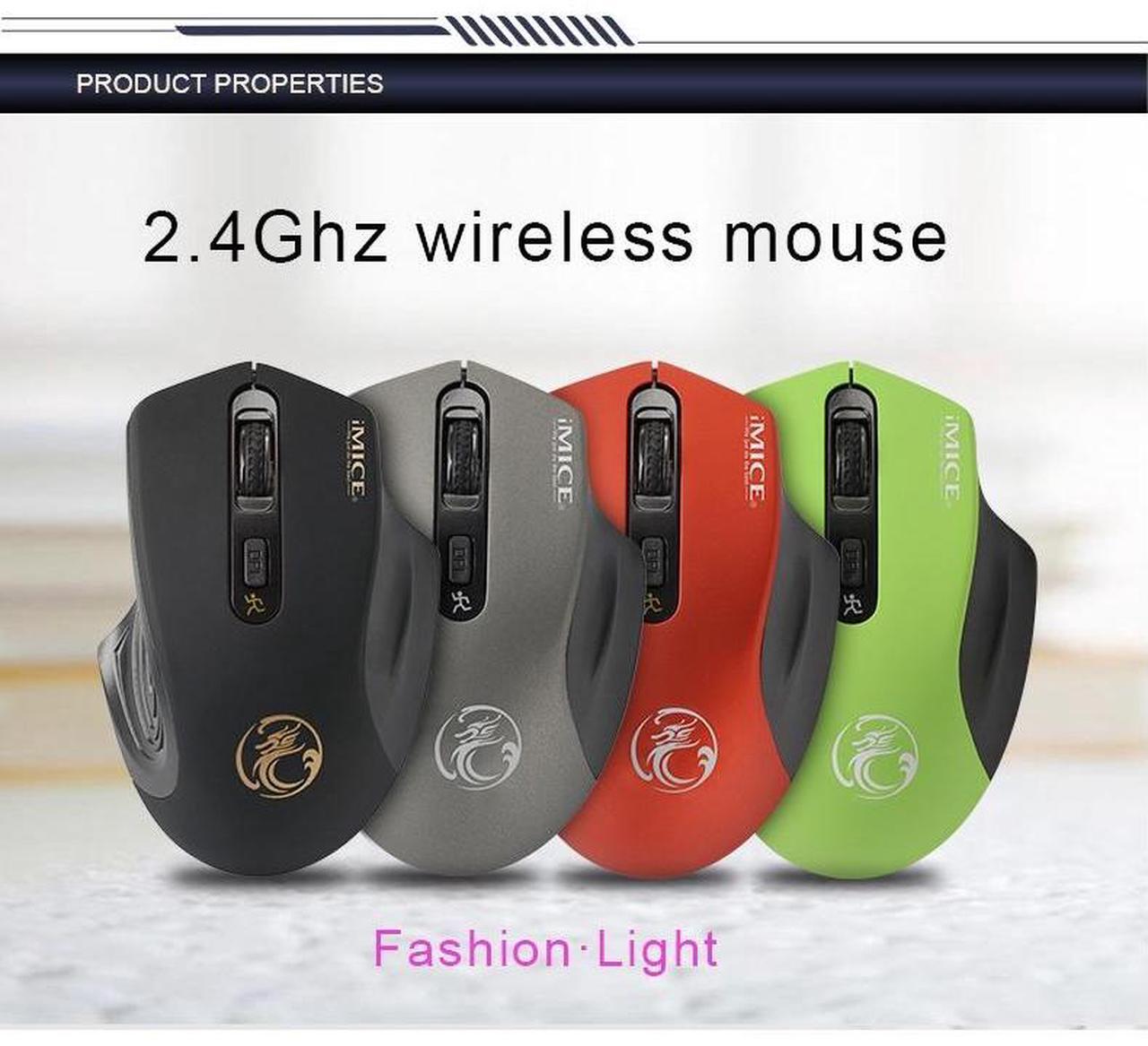 Alt view image 3 of 6 - iMICE 2.4GHz 2000DPI Adjustable USB 3.0 Receiver Optical Computer Mouse
