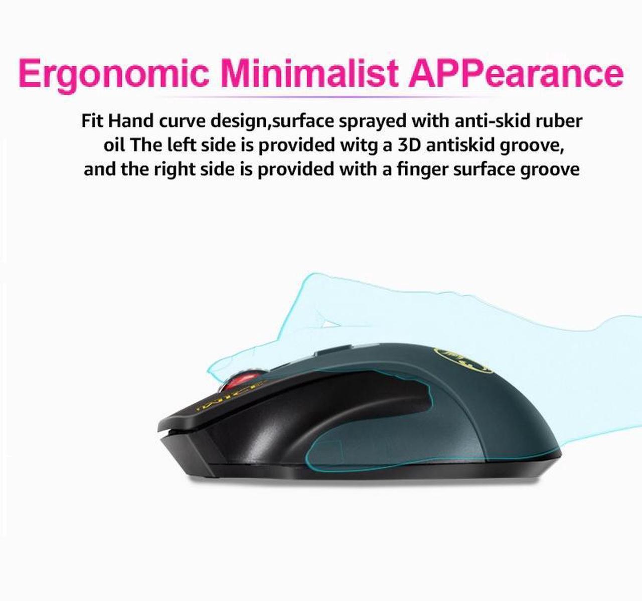 Alt view image 6 of 6 - iMICE 2.4GHz 2000DPI Adjustable USB 3.0 Receiver Optical Computer Mouse