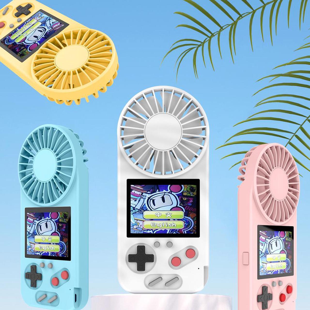 Alt view image 6 of 7 - Handheld Game Console with Fan,2 in 1 800mAh etro Video Games Console for kids with 500 Classic Games,3.0" Screen,Consola de Juegos Portátil con ventilador,for Kids and Adult