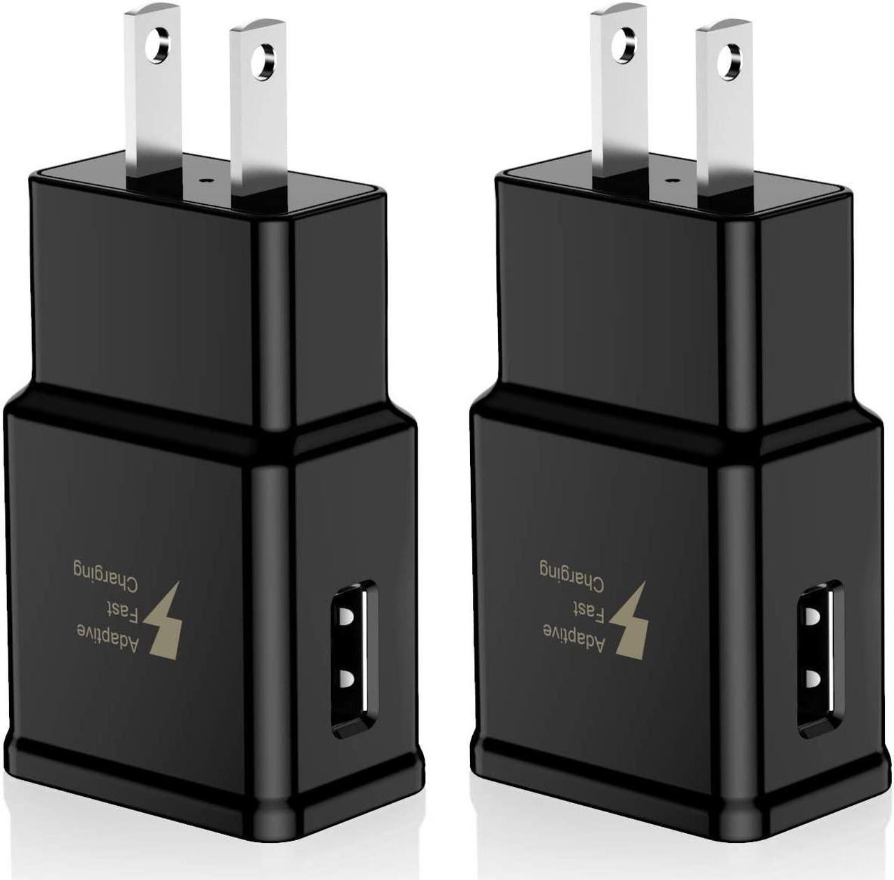Main image of Adaptive Fast Charging Wall Charger Adapter Compatible Samsung Galaxy S6 S7 S8 S9 S10 / Edge/Plus/Active, Note 5,Note 8, Note 9,LG G5 G6 G7 V20 V30 ThinQ Plus EP-TA20JBE Quick Charge (2 Pack)