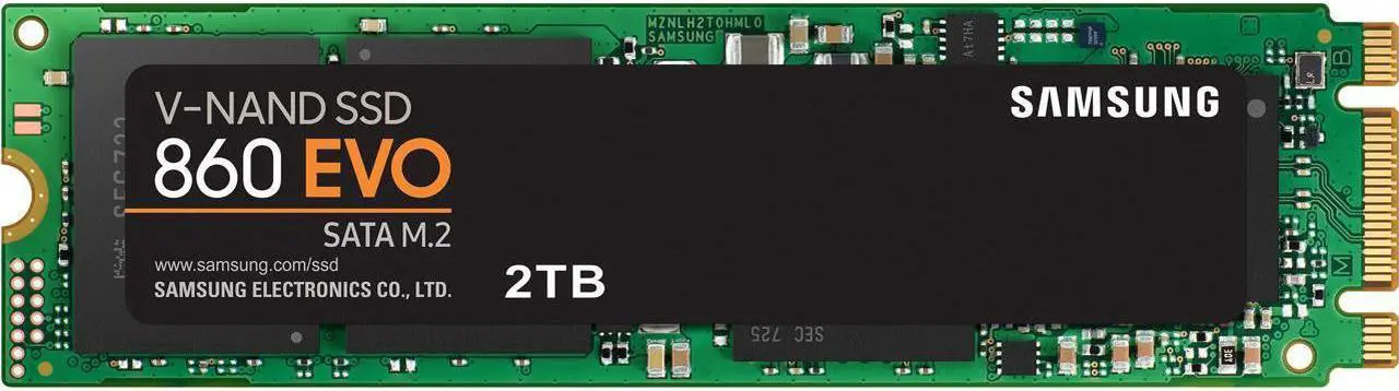 Main image of SAMSUNG 860 EVO Series M.2 2280 2TB SATA III 3D NAND Internal Solid State Drive (SSD) MZ-N6E2T0BW
