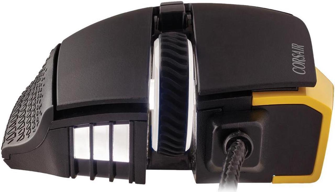 Alt view image 2 of 5 - Corsair Gaming SCIMITAR PRO RGB Gaming Mouse, Backlit RGB LED, 16,000 dpi, MMO, Yellow, Optical