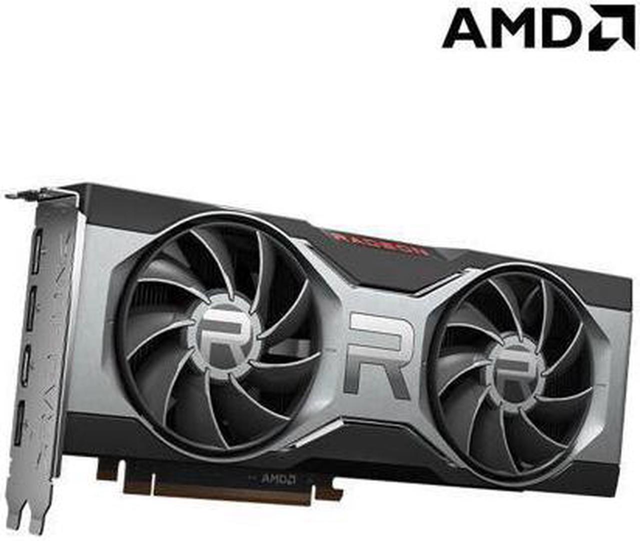 Alt view image 5 of 12 - AMD RADEON RX 6700 XT Graphics Card, 7nm AMD RDNA2 12GB GDDR6 192-bit AMD Reference Card, PCIE 4.0 HDMI DP 1.4a Video Card