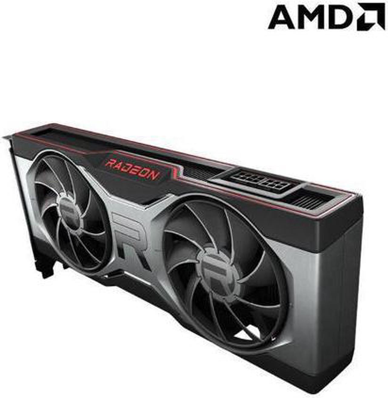 Alt view image 2 of 12 - AMD RADEON RX 6700 XT Graphics Card, 7nm AMD RDNA2 12GB GDDR6 192-bit AMD Reference Card, PCIE 4.0 HDMI DP 1.4a Video Card