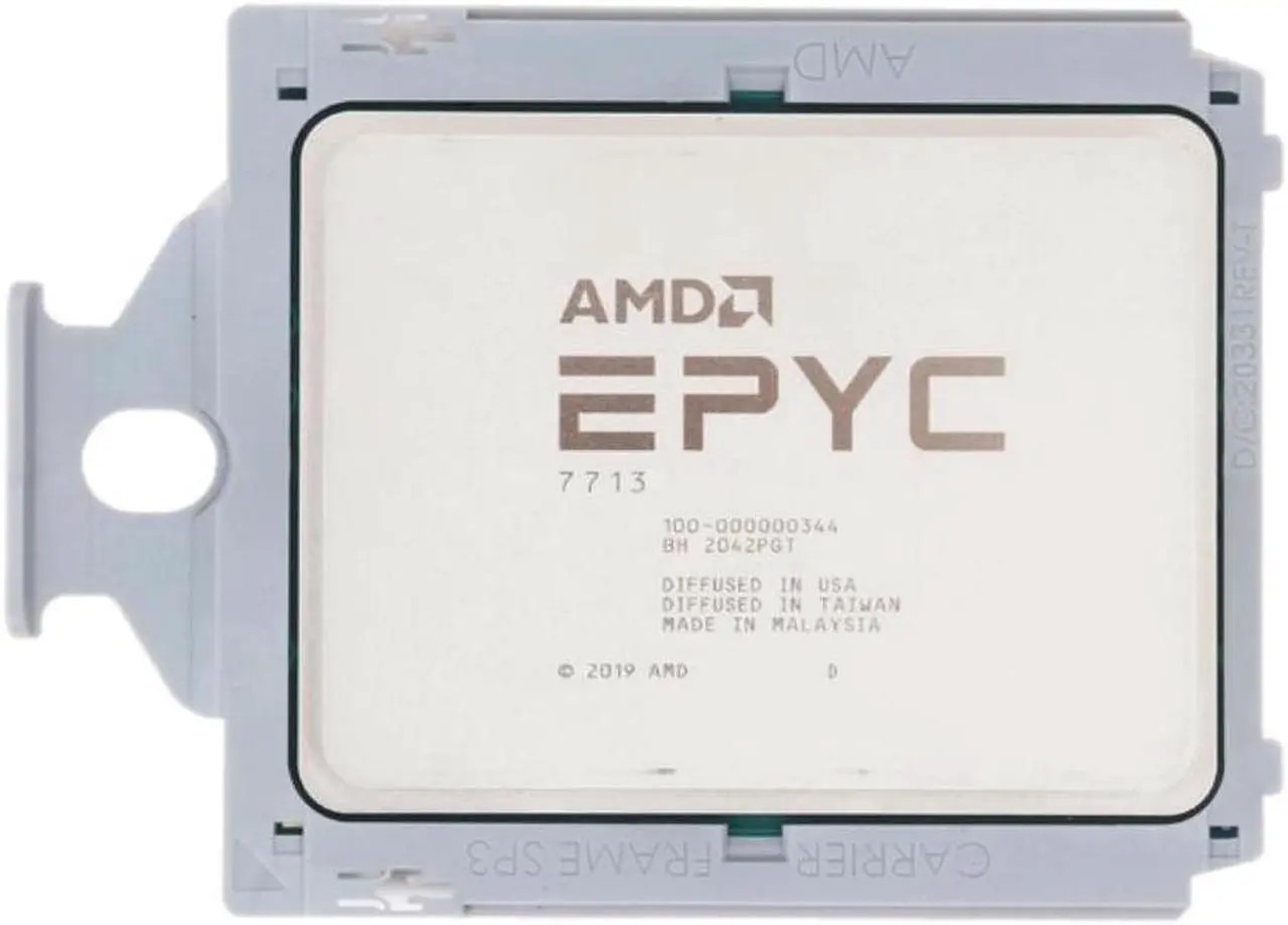 Alt view image 3 of 3 - AMD EPYC 7713 Milan 2.0 GHz 256MB L3 Cache Socket SP3 225W 100-000000344 Server Processor-OEM,No Box