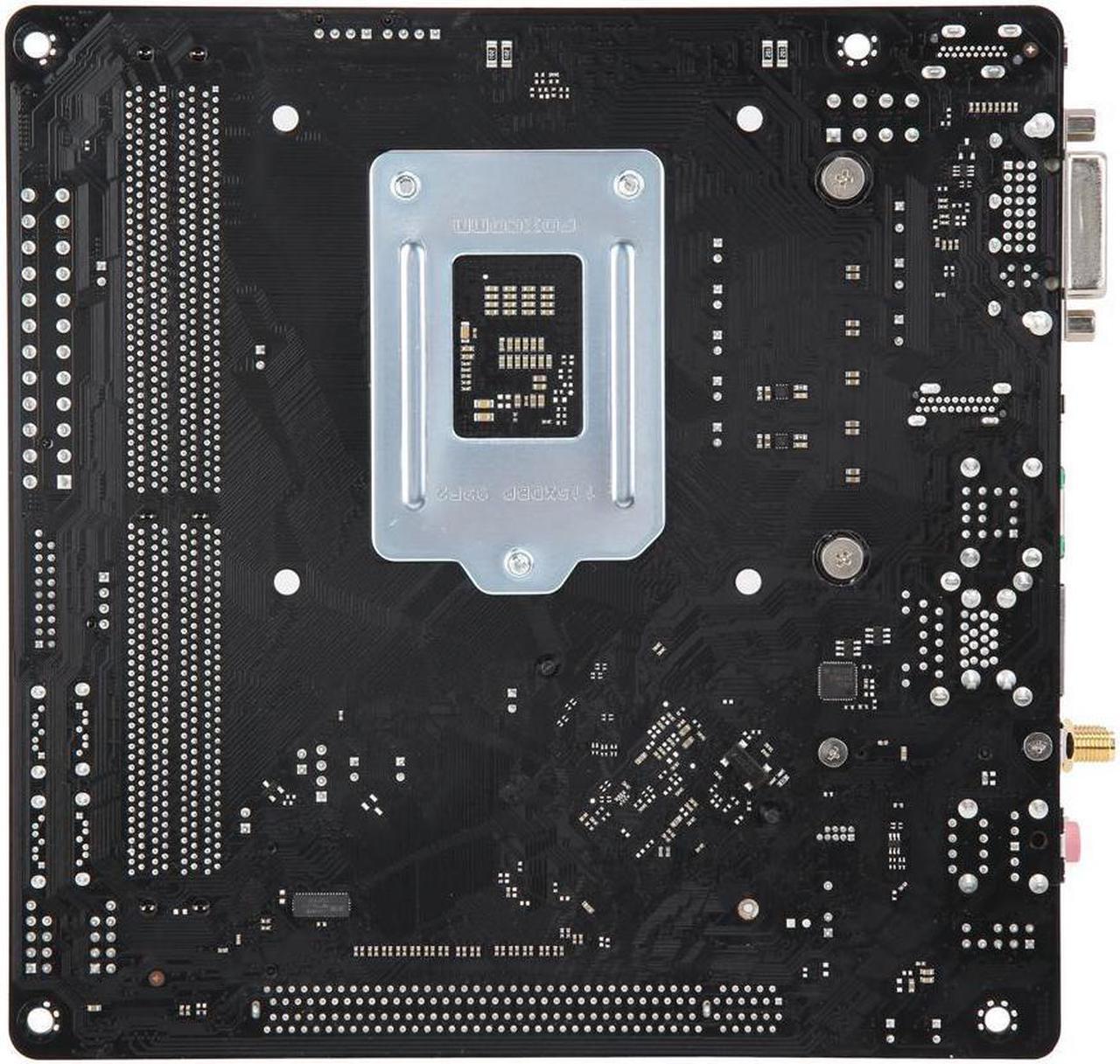 Alt view image 3 of 5 - ASRock H310CM-ITX/ac LGA 1151 (300 Series) Intel H310 SATA 6Gb/s Mini ITX Intel Motherboard