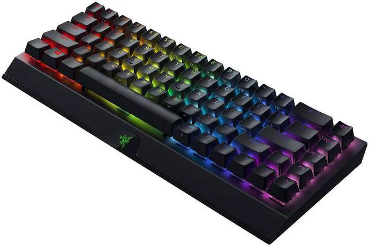 Alt view image 2 of 9 - Razer BlackWidow V3 Mini HyperSpeed 65% Wireless Mechanical Gaming Keyboard: HyperSpeed Wireless Technology - Yellow Mechanical Switches- Linear & Silent - Doubleshot ABS keycaps - 200Hrs Battery Life