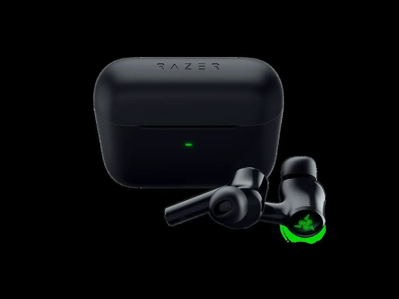 Alt view image 4 of 6 - Razer Hammerhead True Wireless (2nd Gen) Bluetooth Gaming Earbuds: Chroma RGB Lighting -60ms Low-Latency- Active Noise Cancellation - Dual Environmental Noise Cancelling Microphones- Classic Black