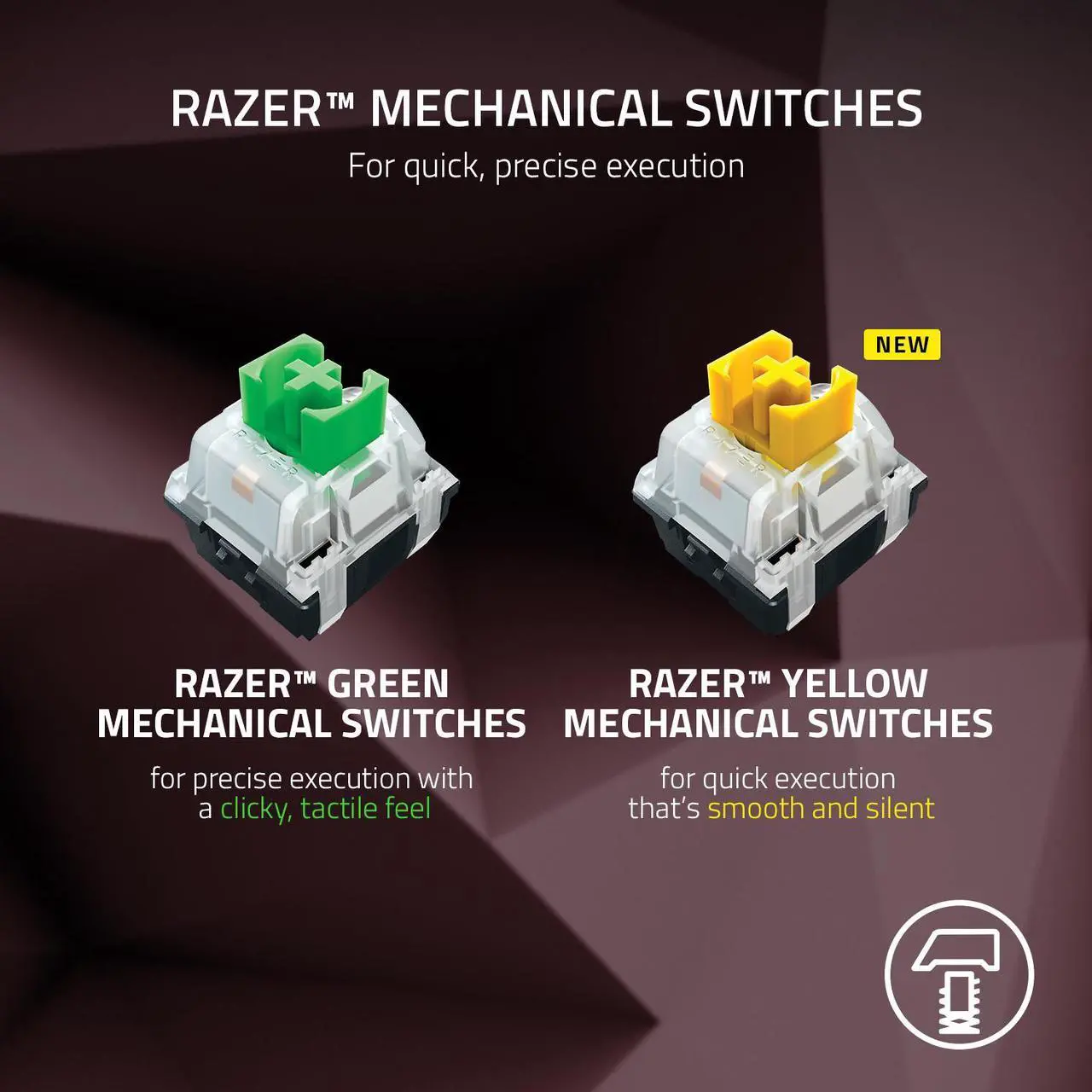 Alt view image 9 of 10 - Razer BlackWidow V3 Mechanical Gaming Keyboard: Green Mechanical Switches - Tactile & Clicky - Chroma RGB Lighting - Compact Form Factor - Programmable Macro Functionality - USB Passthrough - Quartz