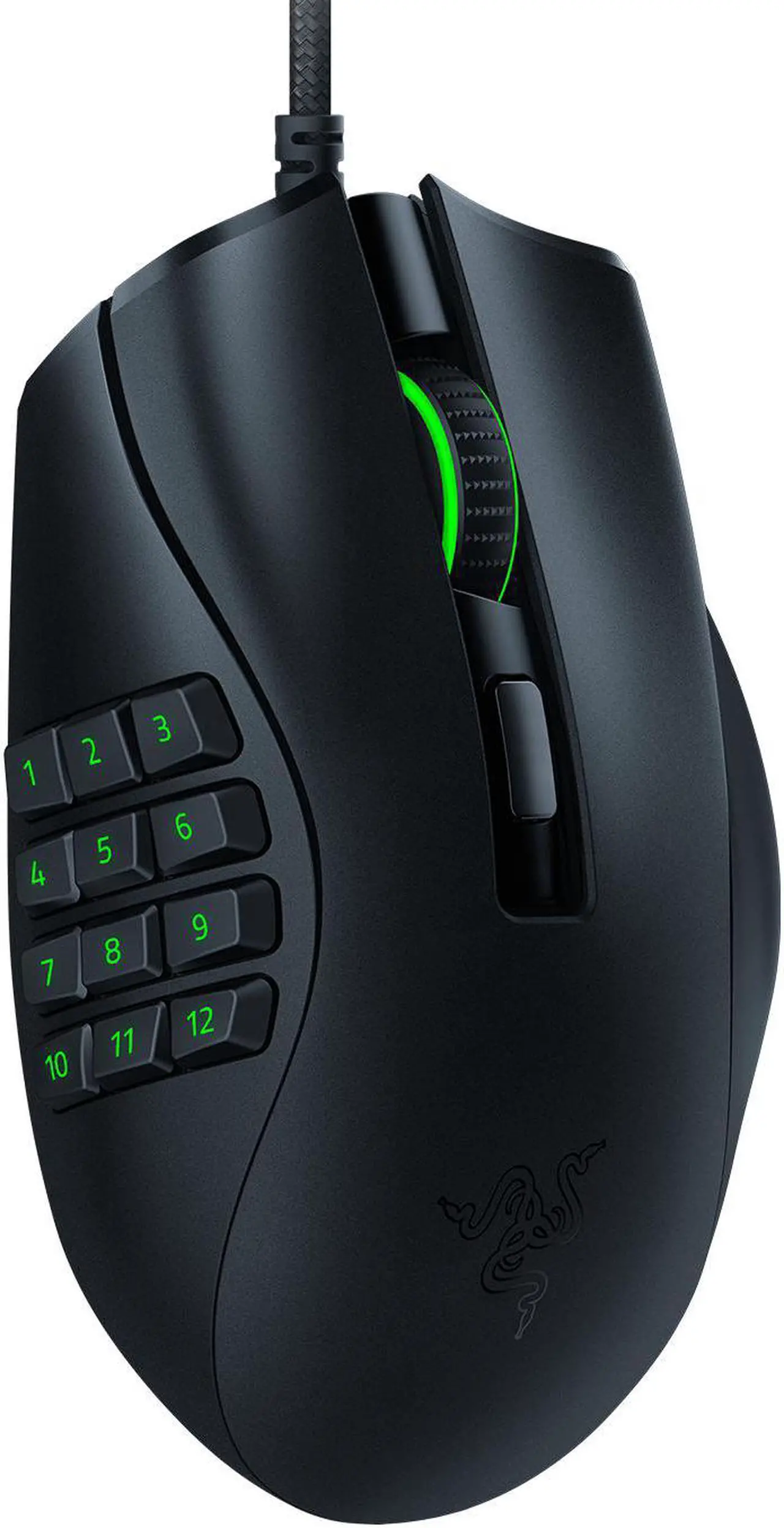 Alt view image 2 of 7 - Razer Naga X Wired MMO Gaming Mouse: 18K DPI Optical Sensor - 2nd-gen Razer Optical Switch - Chroma RGB Lighting - 16 Programmable Buttons - 85g - Classic Black