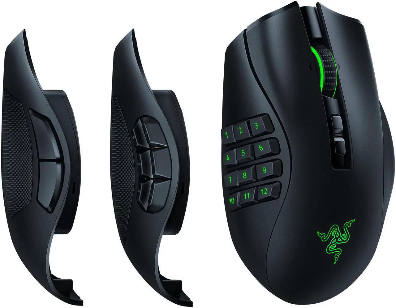 Alt view image 7 of 17 - Razer Naga Pro Wireless Gaming Mouse: Interchangeable Side Plate w/ 2, 6, 12 Button Configurations - Focus+ 20K DPI Optical Sensor - Fastest Gaming Mouse Switch - Chroma RGB Lighting