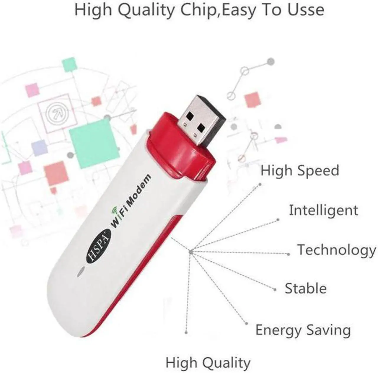 Alt view image 4 of 5 - Wireless 3G Mobile Wifi Router Usb Dongle Mobile Broadband Modem Portable Hotspot Wifi Modem Support Sim Card